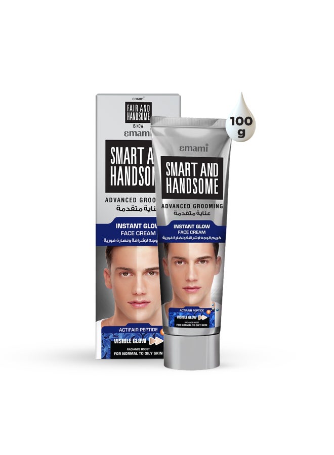 emami Men Instant Glow Face Cream | With Actifair Peptide | Instantly Brightens, Controls Oil & Delivers Shine Free Radiance | Fast-Absorbing Formula | For Normal to Oily Skin - Image 1